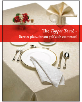 Golf Club customers Brochure - Topper Linen and Uniform Company